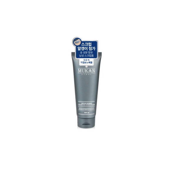 무칸 옴므 차콜 스크럽폼 150ml/세안제/남자폼클렌징 